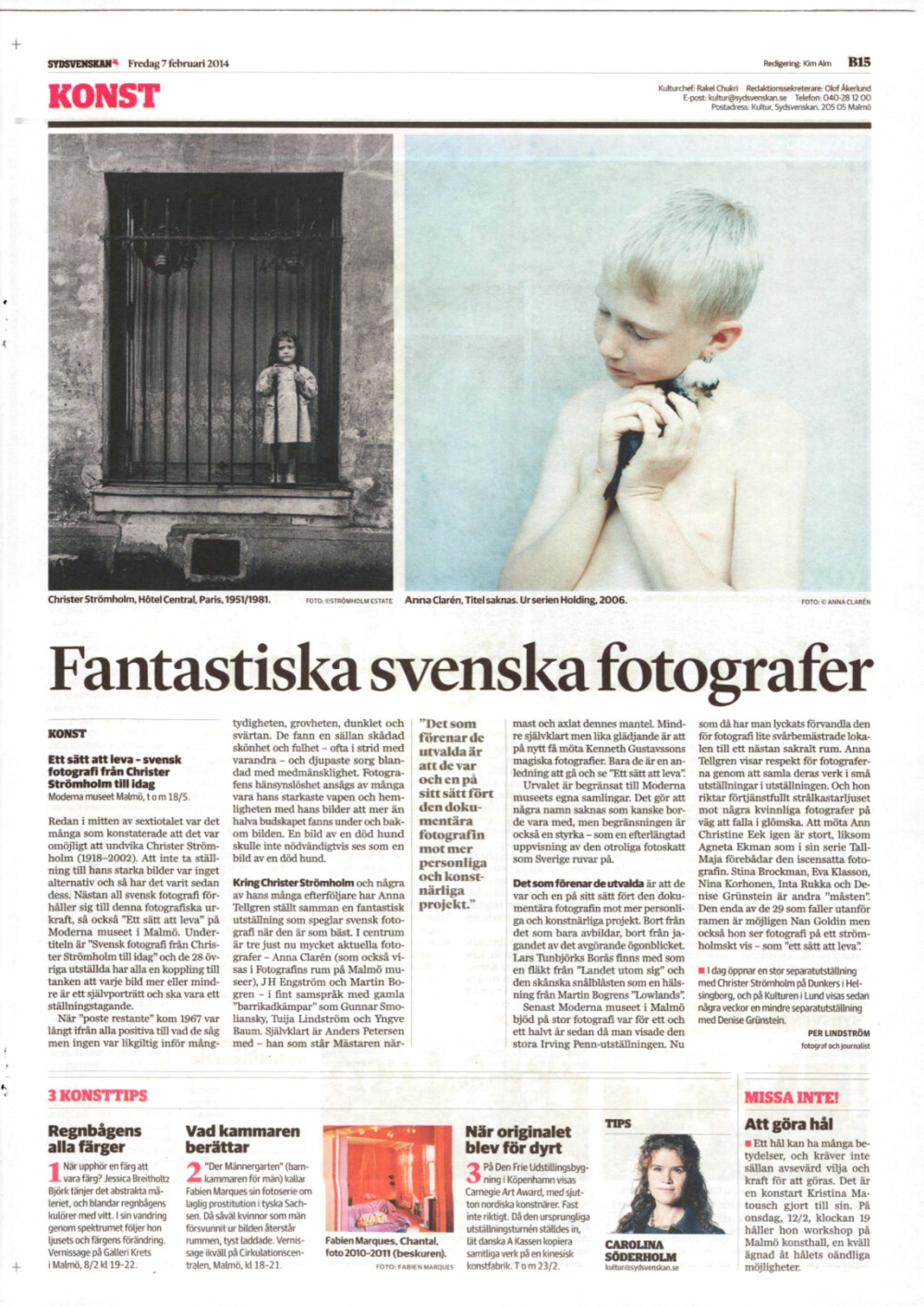 Sydsvenska dagbladet, 2014-02-07